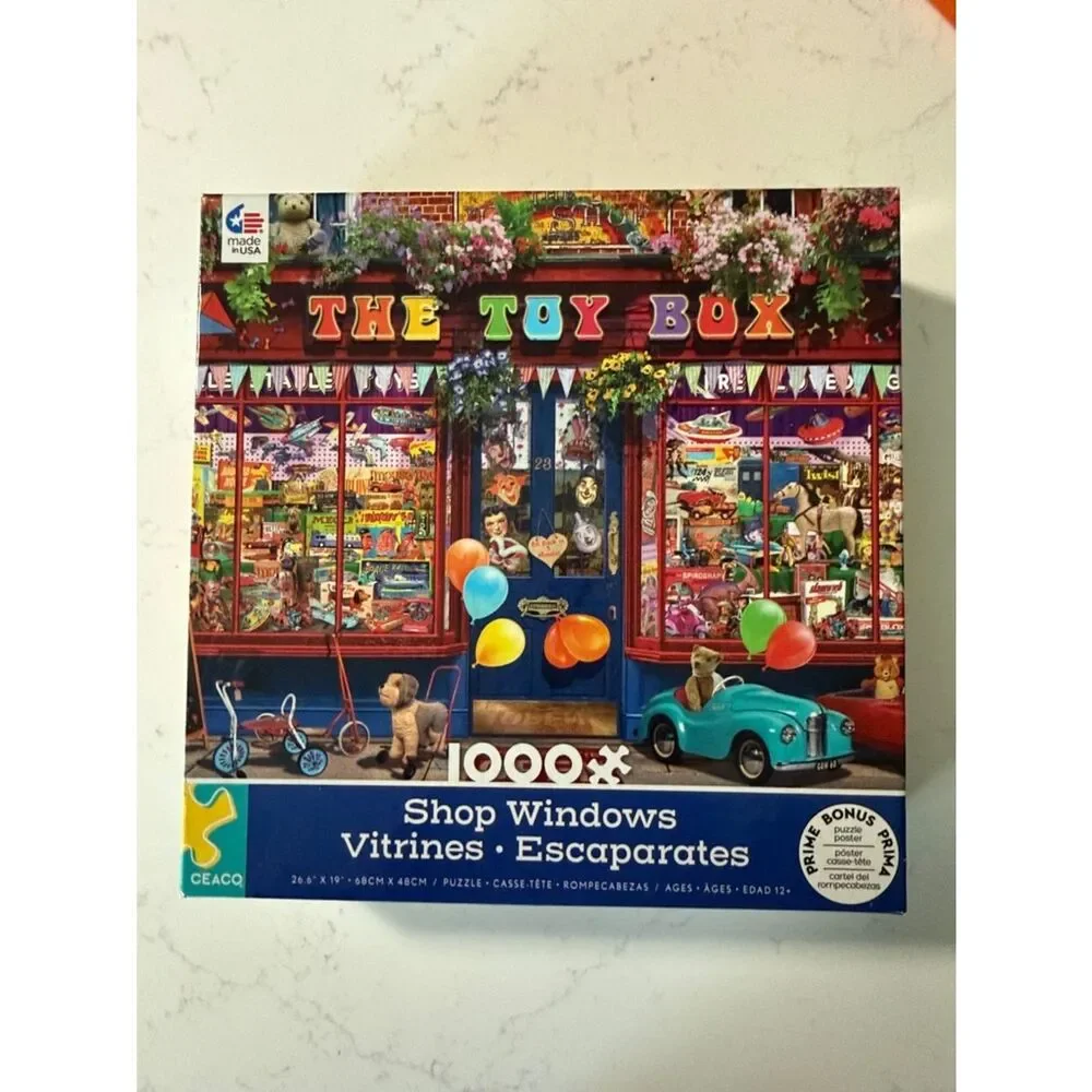 Shop Windows 1000-Piece Puzzle - Colorful Toy Store Scene